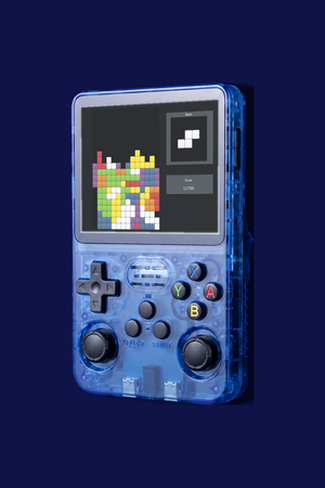 The console in Transparent Blue
